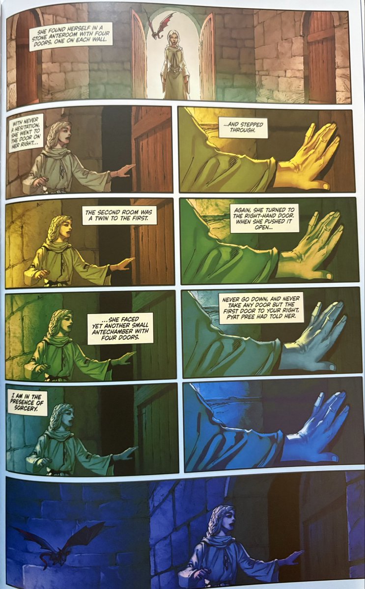 theesilverqueen's tweet photo. daenerys in the house of the undying in the acok comic 💙 https://t.co/l6gjF5G5ij