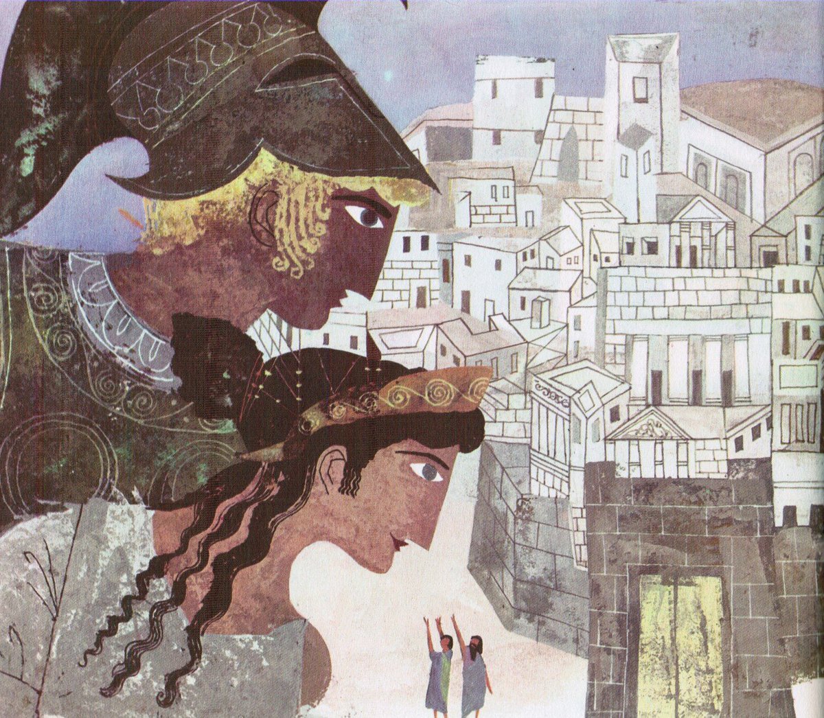 marysia_cc's tweet photo. Illustrations of Homer’s Iliad and Odyssey by Alice and Martin Provensen, 1964 https://t.co/W3QG7kTV9Y