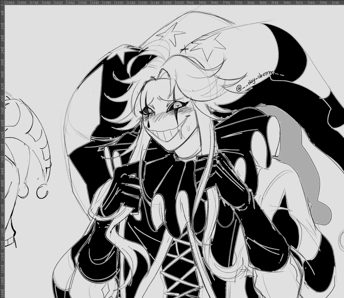 __Day_Dream__'s tweet photo. Getting used to draw him... here's another attempt! his hair shouldn't be this hard 

#thefreakcircus #怪诞马戏团 https://t.co/RuhqEegO2a