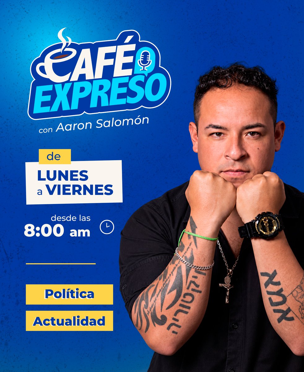 ExpresoPeru's tweet photo. ☕ Empieza tu mañana informado.
De lunes a viernes, desde las 8:00 a. m., acompaña a @aaronsalomong en ‘Café Expreso’, con las noticias y el análisis de Política y Actualidad.
📺 Café Expreso | Diario Expreso
💻 Visita nuestra página web:
https://t.co/7c5YHpzWqB
#Expresoperu #CaféExpreso #Política