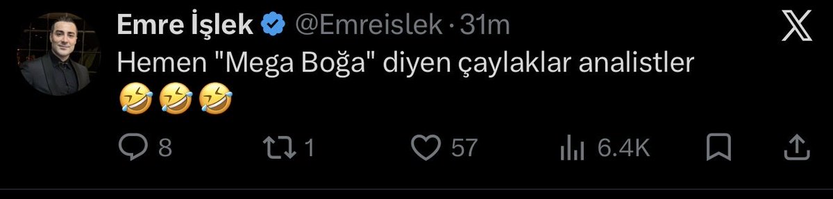 SelcAnalysis's tweet photo. @Emreislek Bu post burda dursun :) https://t.co/XSwmVTU4fB