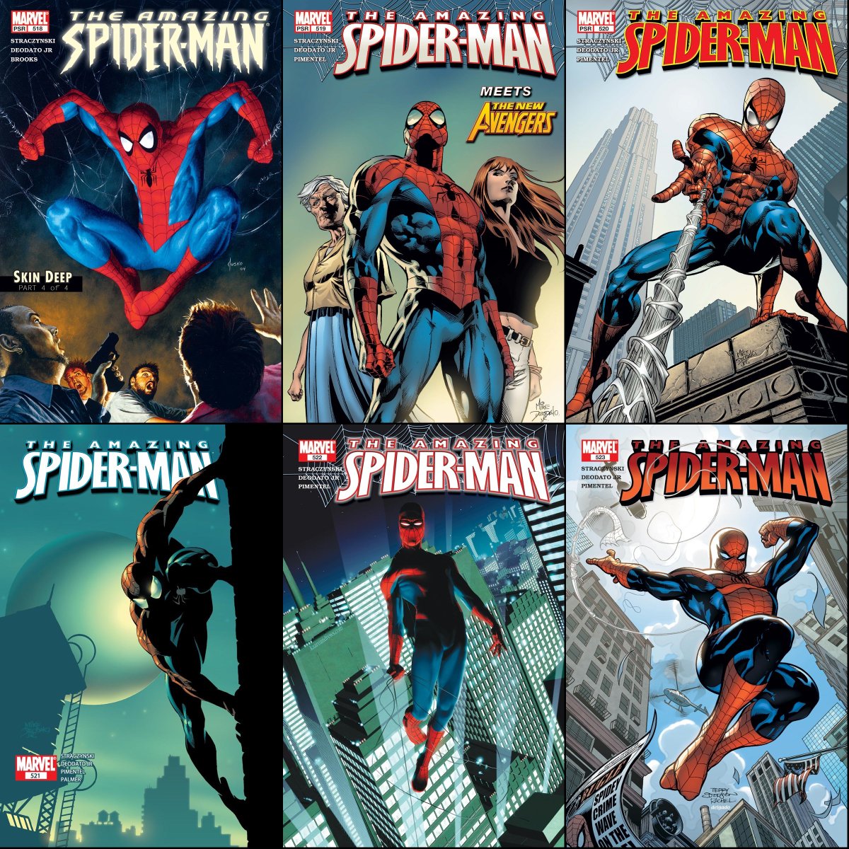 ClassicMarvel_'s tweet photo. Amazing Spider-Man #518-523 from March-August 2005. https://t.co/x7agixjP9R