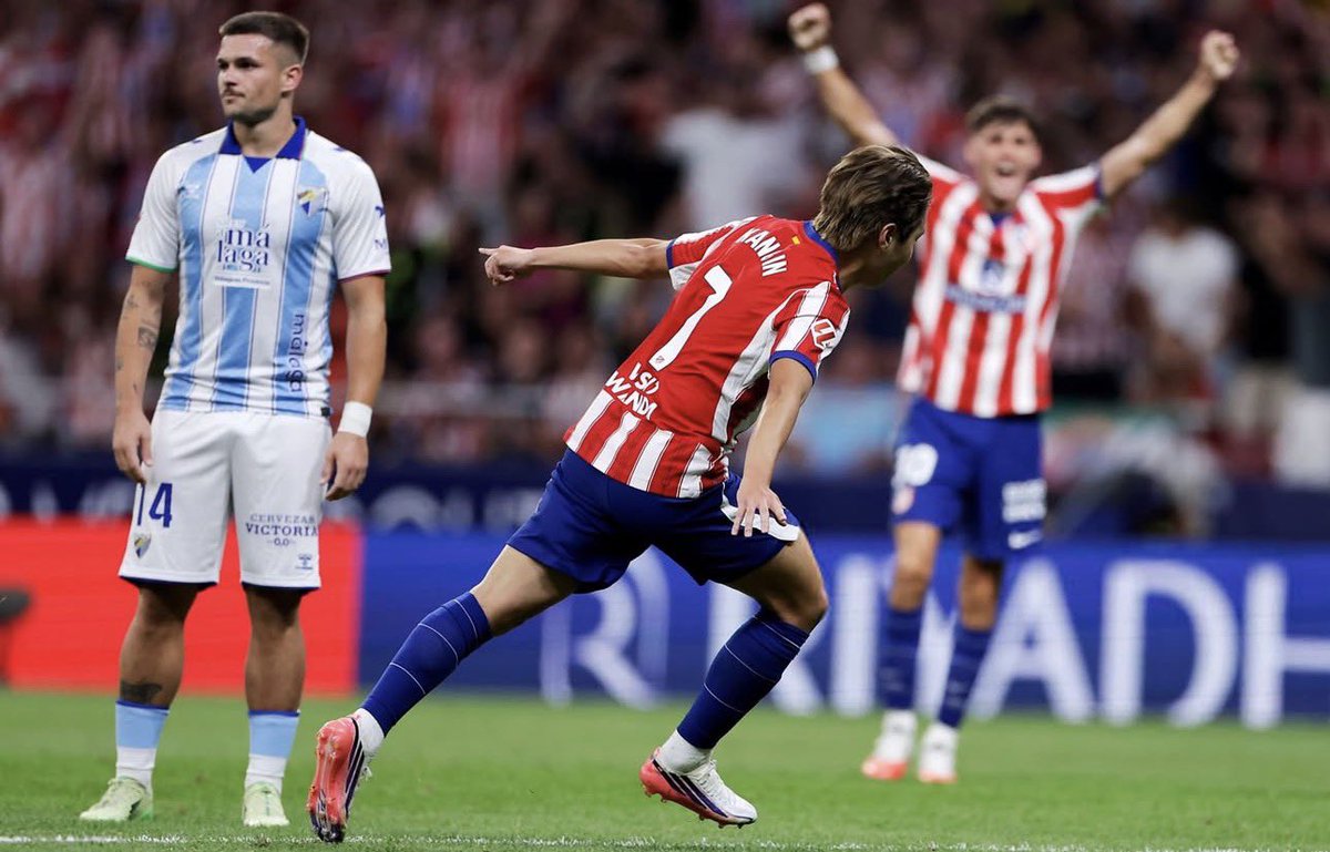 NachoMardo's tweet photo. Atleti 2 - Málaga 0 {+3 puntos ✅}

Con los cambios de Kang In Lee, Alex Baena y Giuliano Simeone cambió la cara 

Un equipo más rápido, más vertical y muy vertiginoso 🔱

Faltan piezas por encajar y ritmo en las piernas 🦵🏻 

Pinta a que nos vamos a divertir 🎢#AtletiMálaga https://t.co/p9mwhMX0m8