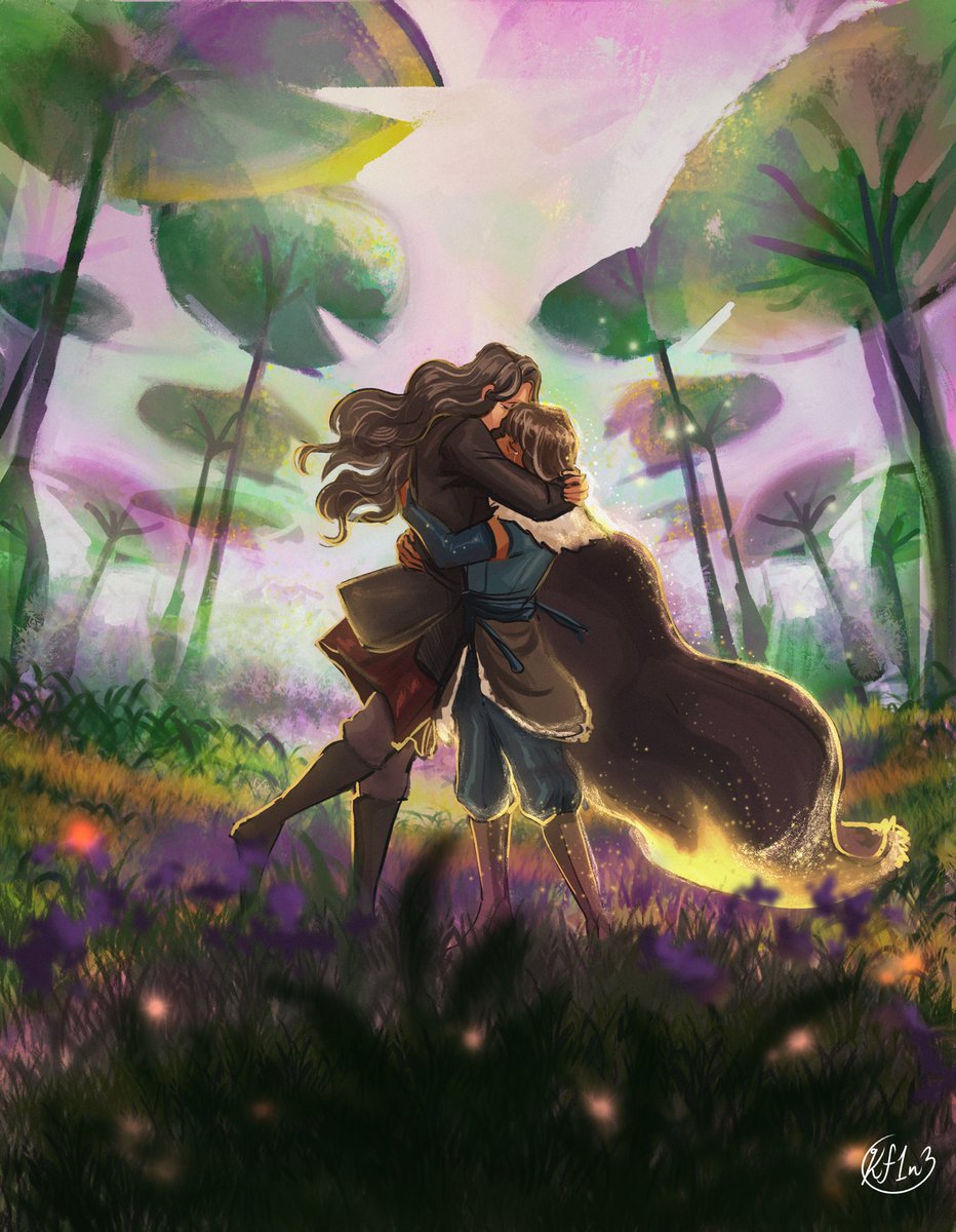 Kf1n3's tweet photo. Somewhere in the spirit world after the new avatar is born #korrasami https://t.co/1IQwOPziNp