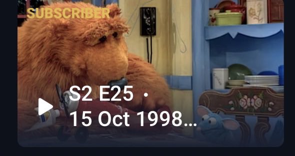 anthony56708's tweet photo. 8 out of 9 of the missing episodes of Bear in the big blue house found on international Disney plus. @DisneyPlus please add the episodes to US streaming ! #Disney #Disneyplus #Disneychannel #Playhousedisney #Bearinthebigbluehouse #Disneystreaming @Disney @mkfresh1 @WaltDisneyCo https://t.co/J1bKfPTYJU