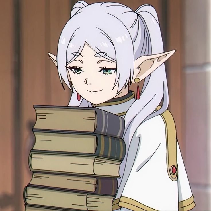 TimelyFrieren's tweet photo. An elf and her happy place 🤍
#Frieren https://t.co/J58EgtWqNl