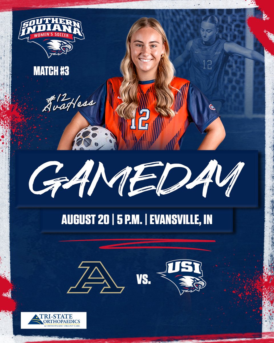 usiwsoc's tweet photo. 𝐻𝑜𝓂𝑒𝓈𝓉𝒶𝓃𝒹 𝐹𝒾𝓃𝒶𝓁𝑒
USI wraps up the homestand this evening with a battle against the Zips. Pack the stands!
🆚 Akron
🏟️ Strassweg Field
⏰ 5 p.m.
🎟️ FREE ADMISSION (@ProRehab)
📊 https://t.co/pt2Opm9sUz
📺 https://t.co/l7OCSJL1aH
🦅⚽️ #GoScreamingEagles #OVCit https://t.co/ZIfqbbCliz