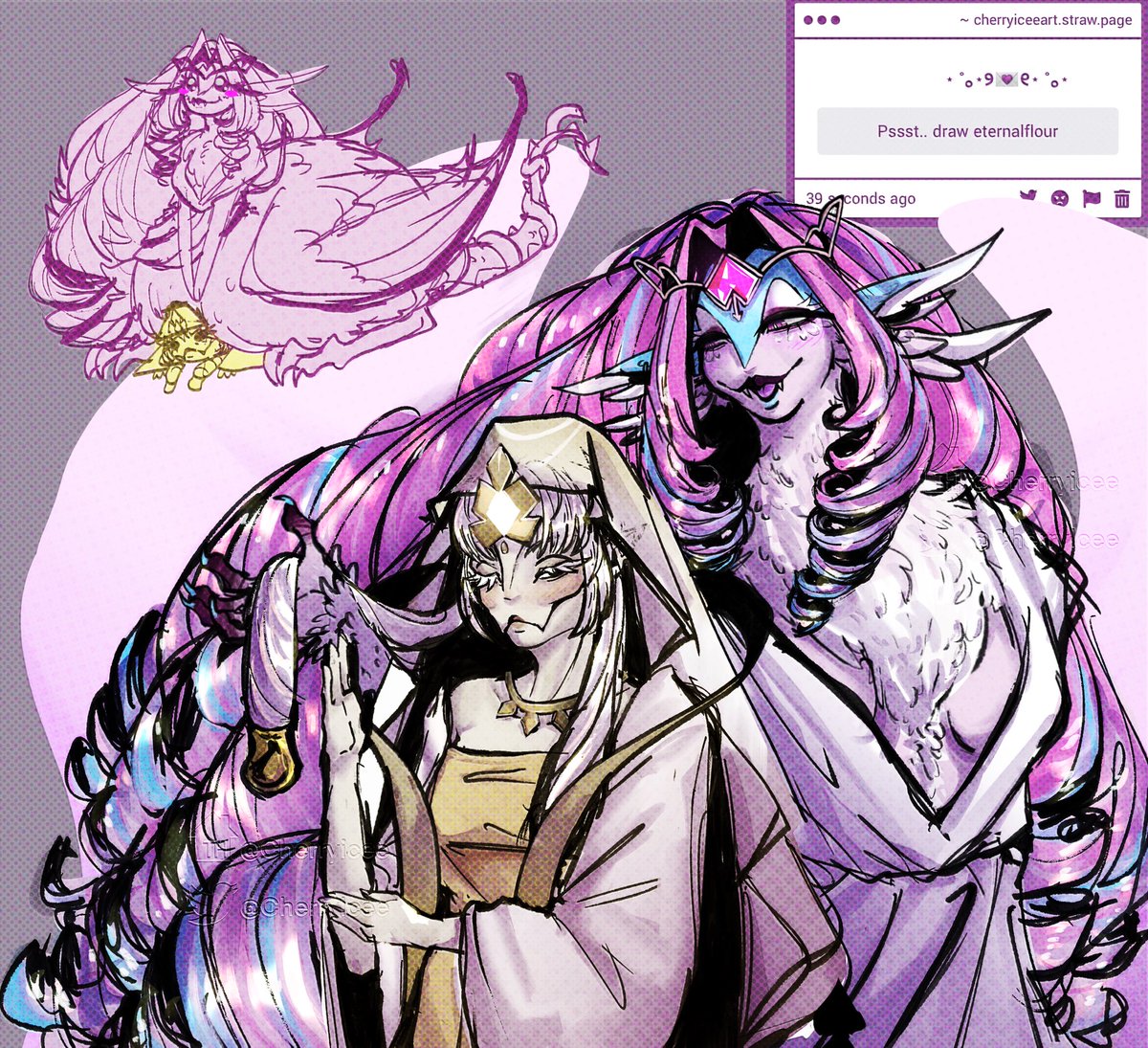 Cherrylcee's tweet photo. First time drawing sugar and flour hehe I was super excited for this…. I got lazy in the end tho….

I really didn’t feel like cleaning it up too much forgive me https://t.co/PMRdhhOpat