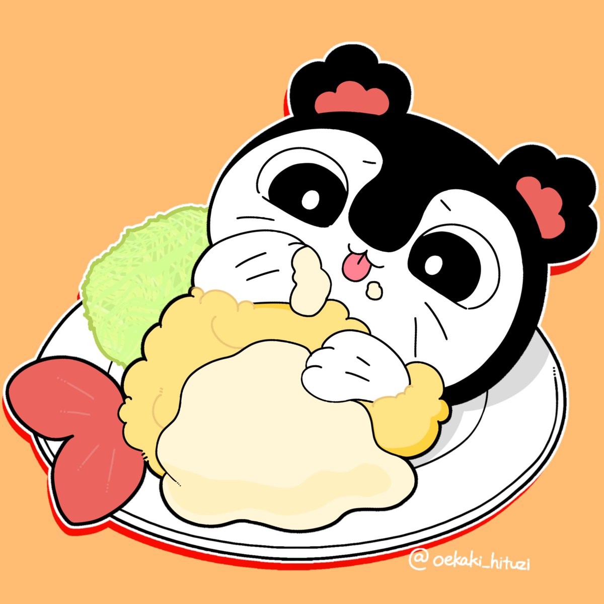 oekaki_hituzi's tweet photo. たるたるソースのエビフライ♪  #ちいかわ https://t.co/rPfxjYKgZI