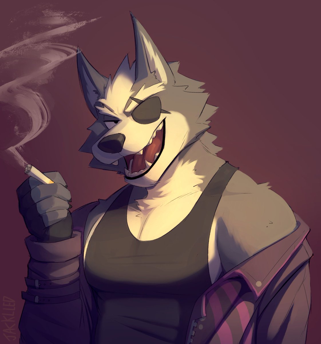 jacklled's tweet photo. Wolf drawing i finished yipee https://t.co/SBOaa5VOZY