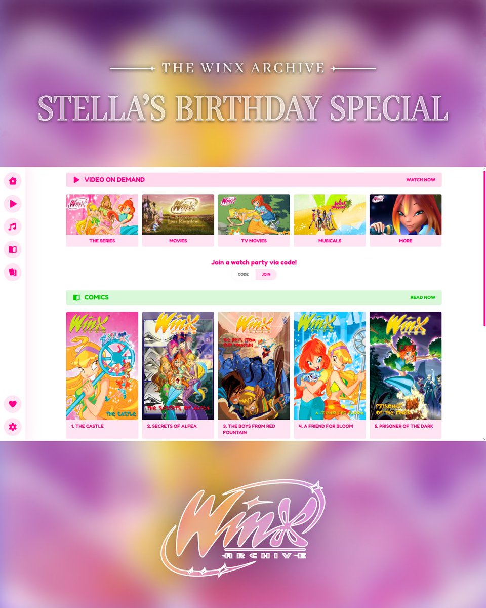 thewinxarchive's tweet photo. The after party has just started! Grab your friends and start watching Winx Club with us! 

We can't promise exactly how long we'll be able to keep it running but we promise it'll stay online for as long as we can afford to keep it there!

https://t.co/eViBtOpFA6

1/3 https://t.co/zuGZYG1x7B