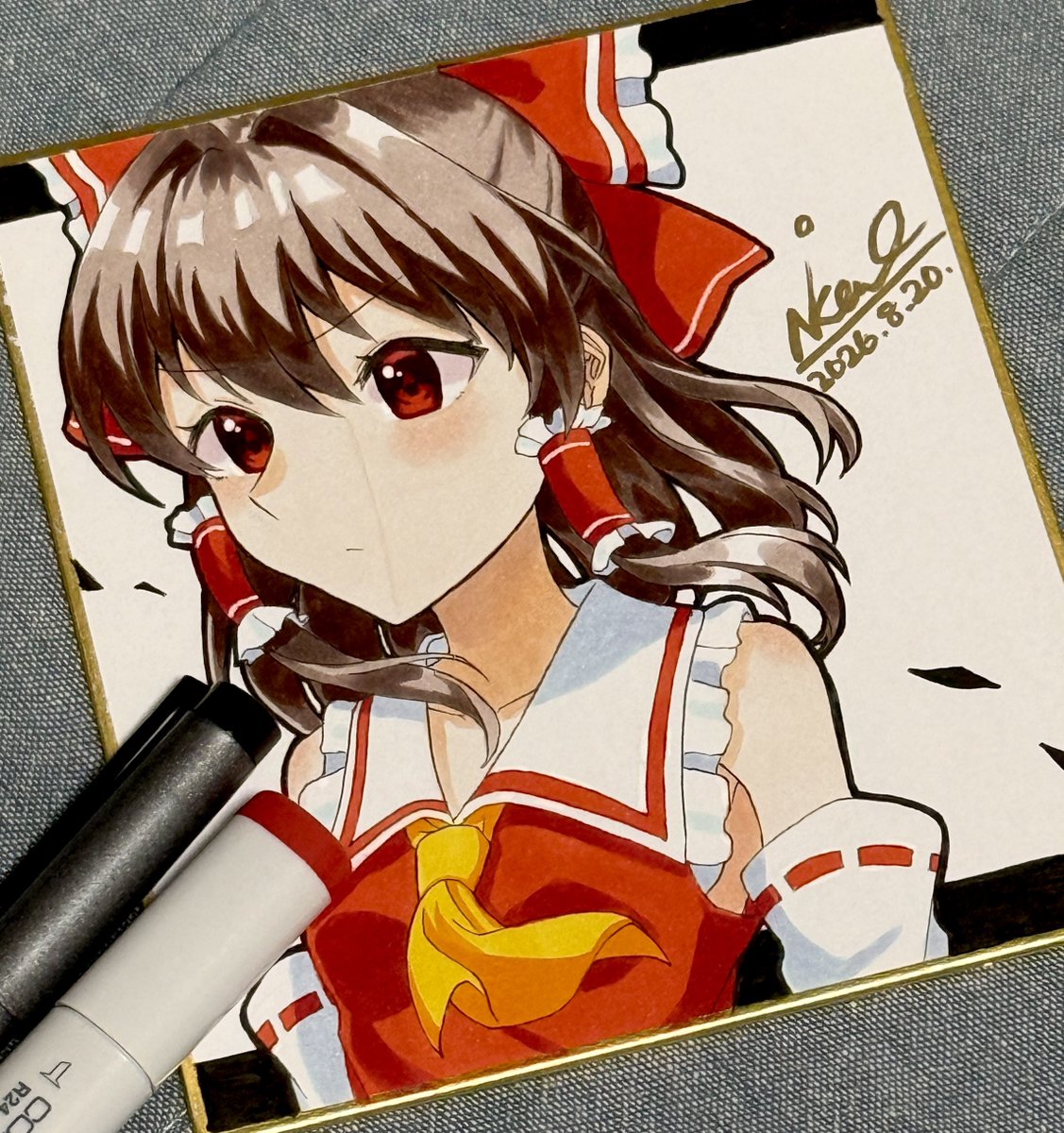 marumar42717's tweet photo. 霊夢
#コピック #東方イラスト https://t.co/Xjm48seTJU