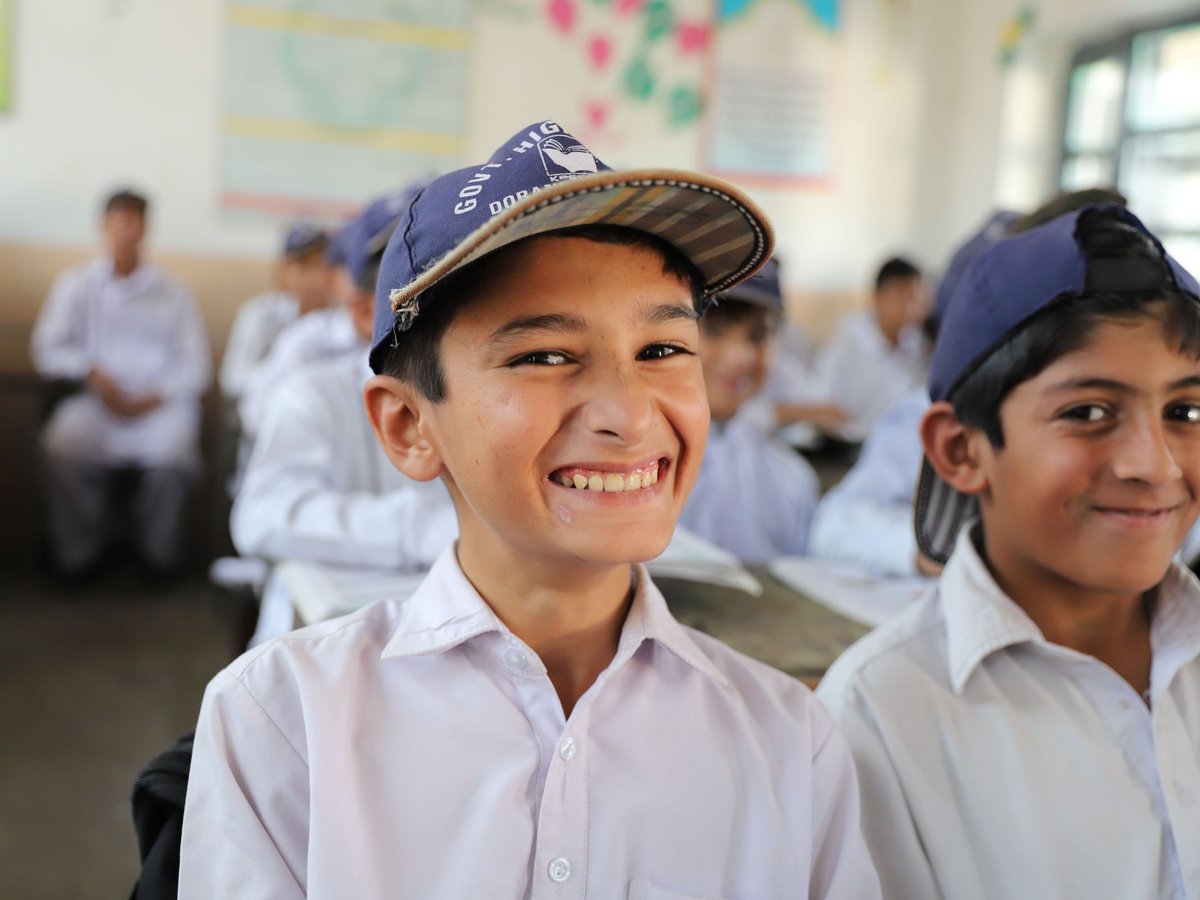 GPforEducation's tweet photo. In Pakistan, education data helps keep children in school.
Supported by GPE and @UNICEF_Pakistan, an integrated data system now tracks over 5.4 million enrolled children in Khyber Pakhtunkhwa.
#FundEducation #MultiplyPossibility https://t.co/jtOyQr6xlW