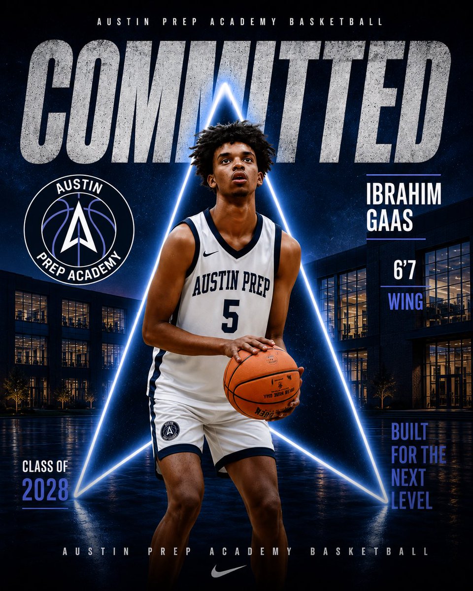 AustinPrepAcad's tweet photo. Austin Prep Academy is excited to welcome 2028 Ibby Gaas @GaasIbby a 6’7 Guard/Wing from Ottawa, Canada🔥🔥🔥 Ibby is a high-energy, sharpshooter with a very advanced basketball IQ. He impacts the game on both sides of the floor and will make an instant contribution at Austin Prep.

Canada 🇨🇦 ➡️ ATX

Welcome to Austin!

#austinprepacademy #austin #texas #basketball #ballislife