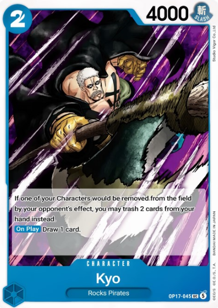 captivat3tcg's tweet photo. We've had a lot of things that may have been more powerful than intended (Gamma knife + Mamaragan) for example. But I think the Usopp event + John + Kyo is one of the first truly broken unintended interactions we've seen so far in the OPTCG. 

I'd love to hear your opinion on it. Do you think this will get a pair ban in the near future or is it overhyped compared to how good it is?