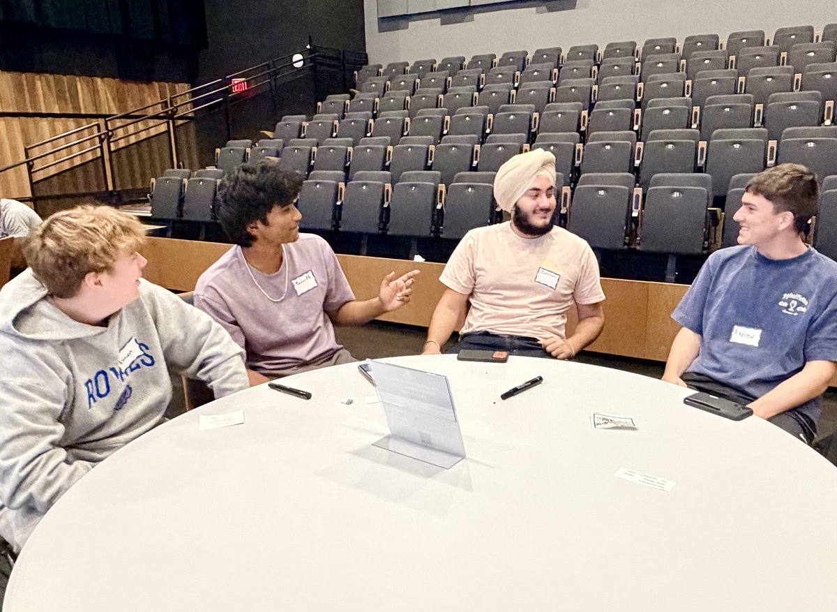 FishersIN's tweet photo. This year's Mayor’s Youth Academy is officially underway! 🎉

Today, we welcomed students from Fishers High School, Hamilton Southeastern High School and Eman School for their first day of learning, connecting, and getting a behind-the-scenes look at Fishers local government. @hseschools @ScottFadness