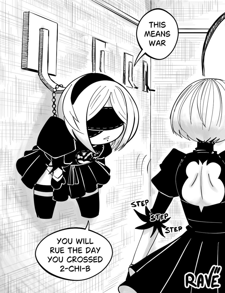 RAVE_VII's tweet photo. 2B disrespects the authority of 2-CHI-B

#NieR #NieRAutomata #2B https://t.co/KxuoIm8dGQ