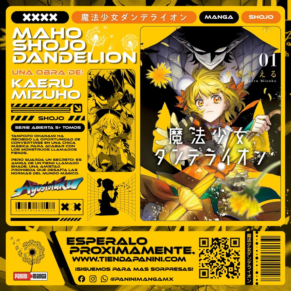 JapanBoxStore's tweet photo. [ Noticia ] Panini México ✨

Nuevas licencias anunciadas:

- Sasuke Retsuden (Novela)
- Mahō Shojo Dandelion

#Shonen #Shojo #MangaMéxico #Anime #Puebla https://t.co/mN2dCJDokm