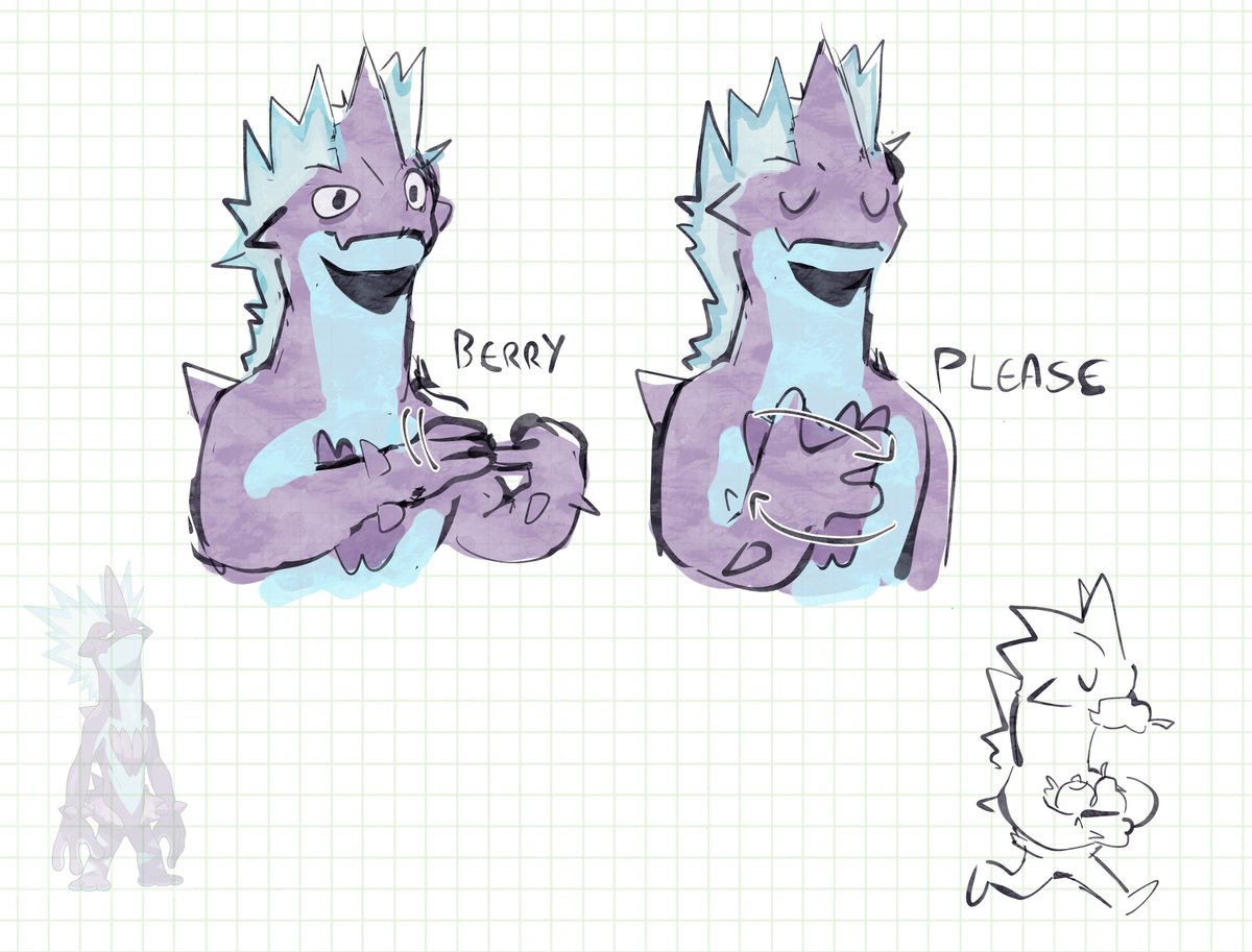Millerscereall's tweet photo. a toxtricity that uses sign language https://t.co/4APQt7bj13