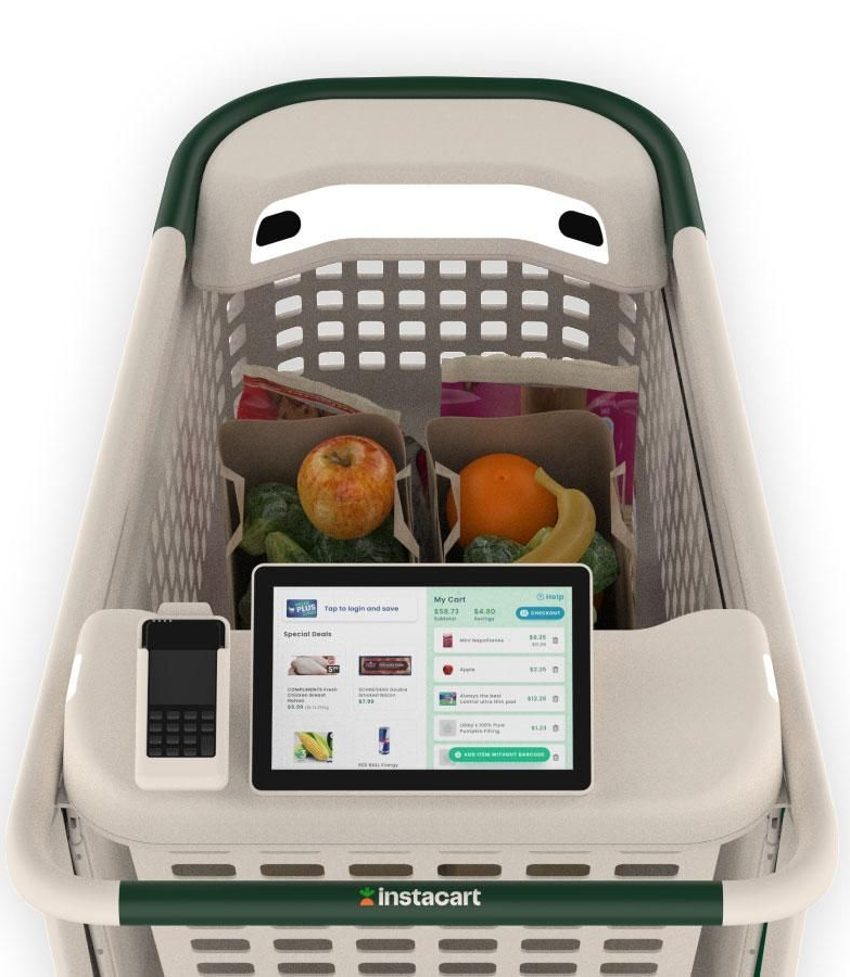 bashayer_vx1's tweet photo. Just tried a touchless smart shopping cart that auto-scans your items as you shop—no more waiting in checkout lines. Total game-changer for quick runs!， https://t.co/2ACzsnDjrP