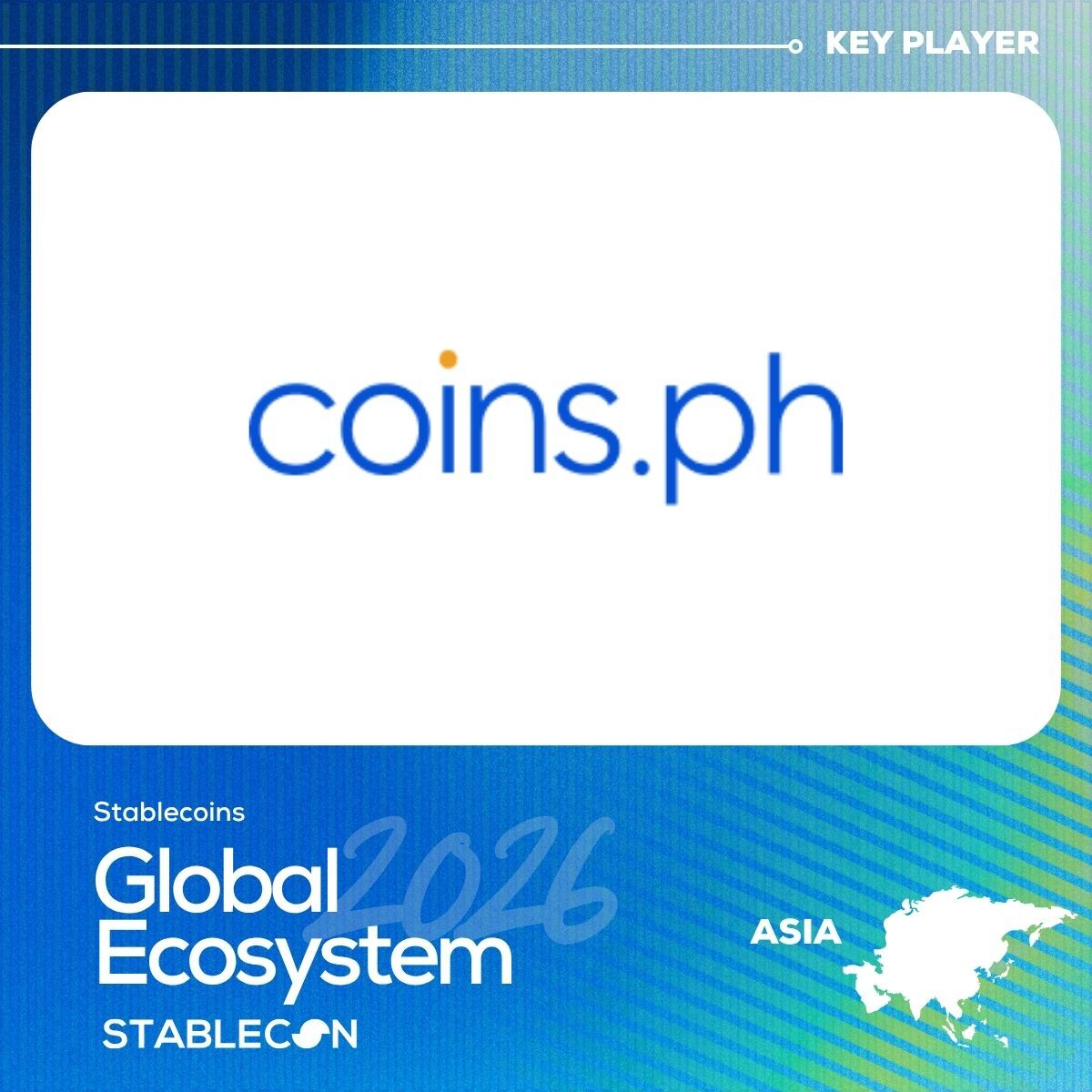 coinsph's tweet photo. Proud to be featured on Stablecon’s 2026 Stablecoin Ecosystem Map. 🌍
We’re excited to be recognized alongside the builders and innovators shaping the global stablecoin ecosystem and pushing the industry forward.
Here’s to building what’s next, together. 🚀
#CoinsPH #Stablecon #Stablecoins