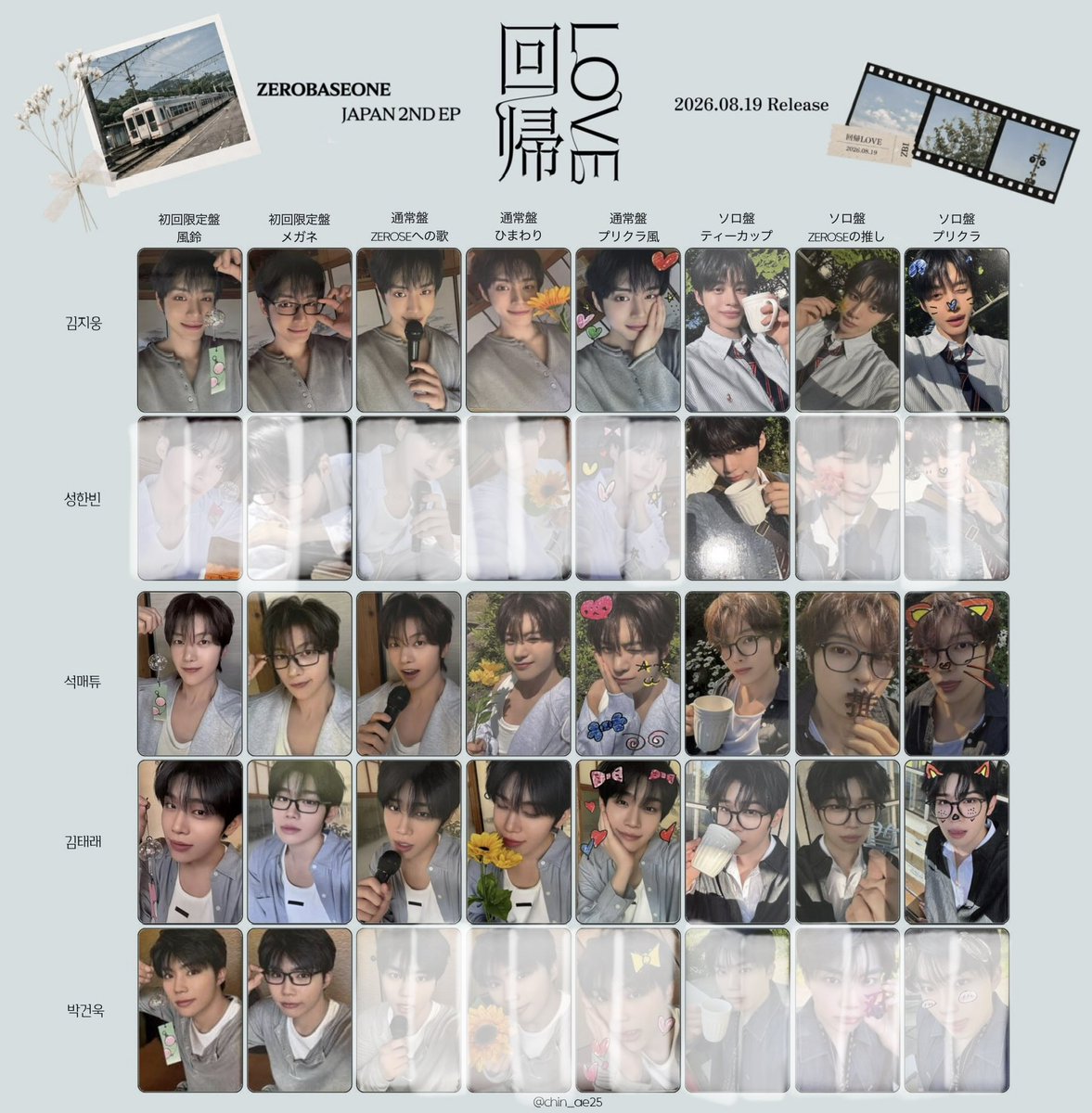 yyyu19__'s tweet photo. zerobaseone zb1ゼベワン 回帰LOVE 
トレカ　交換　買取　封入

【譲】ハンビン ジウン メテュ テレ

【求】 白枠以外のハンビン　ゴヌク

郵送交換

お気軽にお声掛けください！ https://t.co/jROPCn8V5k