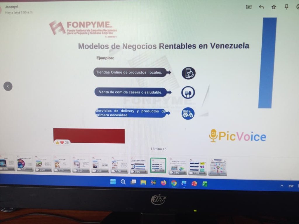 FONPYME_VE's tweet photo. ¡Aprender para emprender y producir por Venezuela! 🇻🇪✨

129 emprendedores de Apure culminaron con éxito el taller virtual "Modelo de Negocio" de Fonpyme, facilitado por la Lcda. Josanyel Solórzano junto al Complejo Educativo Francisco Lazo Martí. 📲💡 https://t.co/IL7ToKo9QK