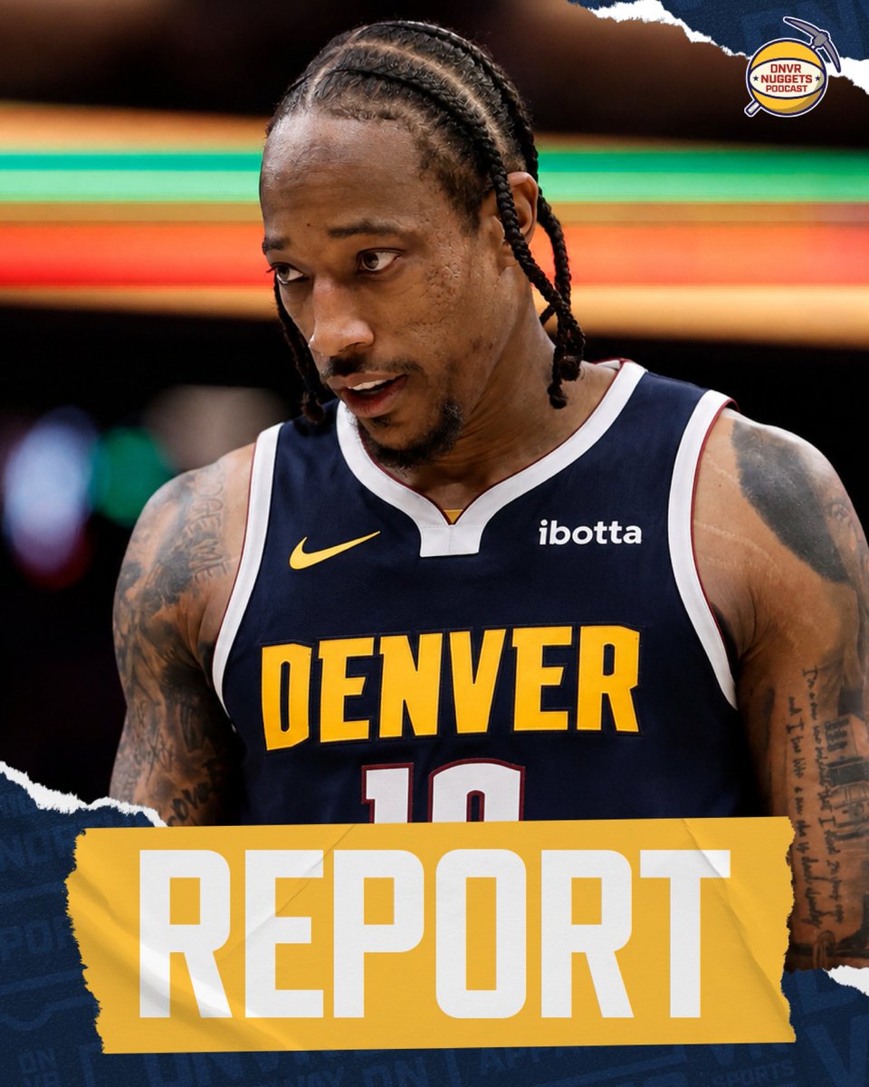 DNVR_Nuggets's tweet photo. 𝑵𝑬𝑾𝑺: After trading Peyton Watson, the Nuggets "have their eyes" on DeMar DeRozan, per @ChrisBHaynes https://t.co/MBWGq2TiHt