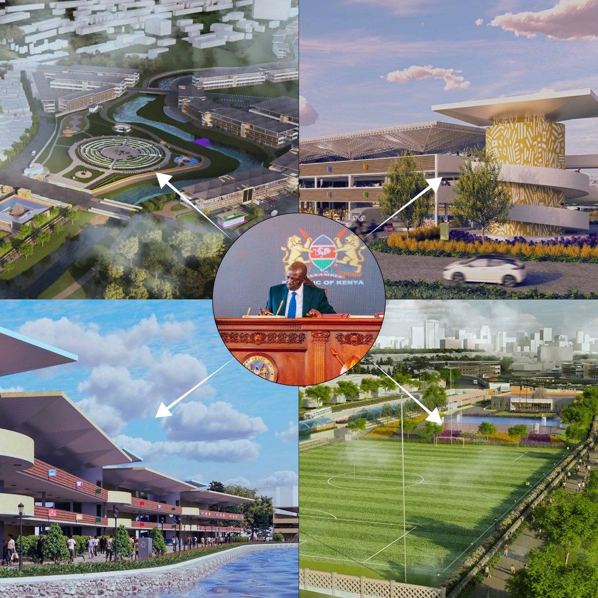 EmmanuelMotelin's tweet photo. Not far from there is the construction of Gikomba Market. Here are the architectural impressions. Great upgrades for diverse traders who have long suffered natural and man-made disasters. No need to worry anymore; For now, it’s a construction era. #walkablekenya https://t.co/EDqvl5u7p9