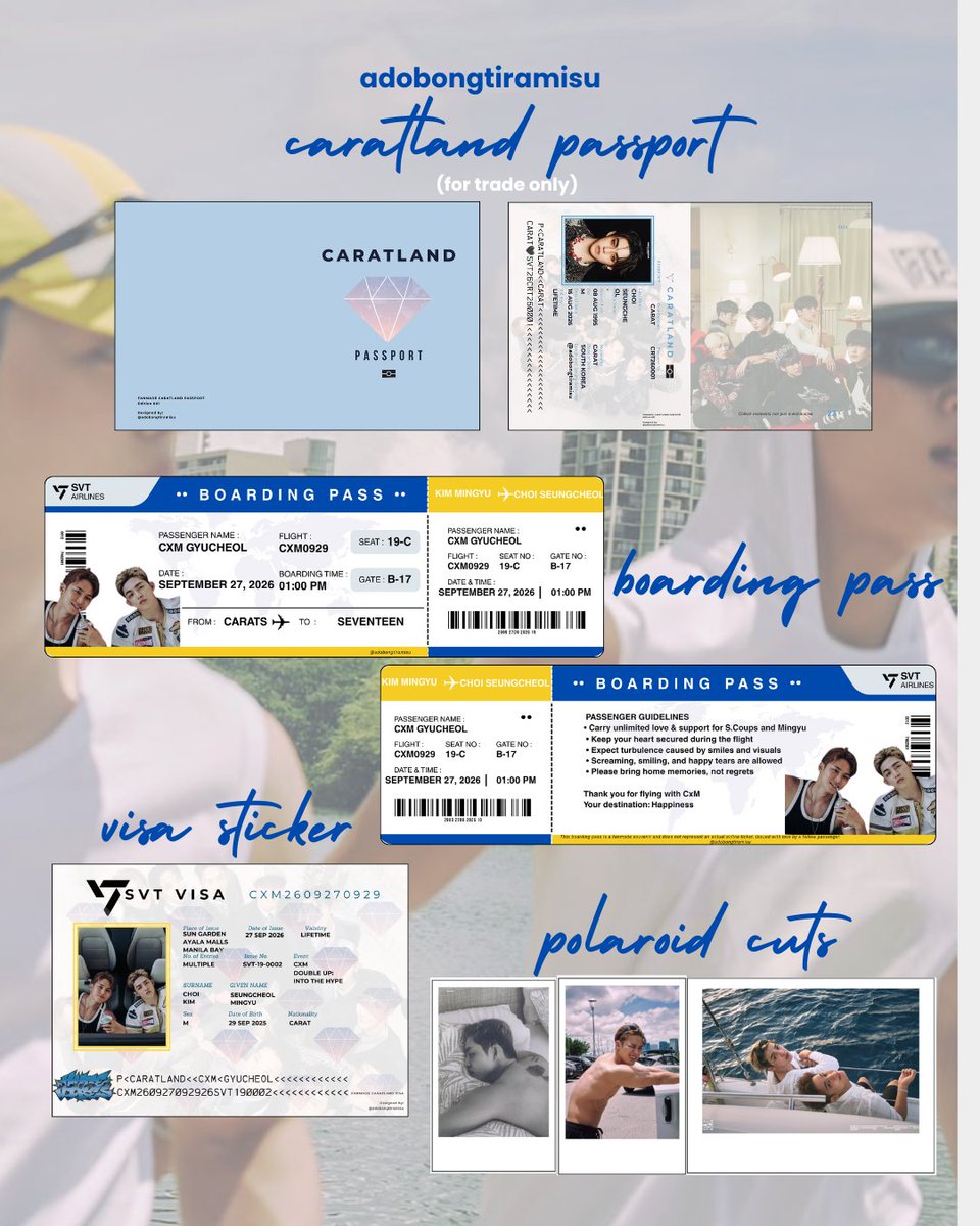 adobongtiramisu's tweet photo. ✈️ DESTINATION 02: CxM DOUBLE UP: INTO THE HYPE
- fan support by @adobongtiramisu 

♡ passport - limited qty
♡ open for trades - must be willing to find me!
♡ likes &amp; RTs are appreciated 

See you! 
#CxMHYPEinAMMB #DOUBLEUPinAMMB #FanNightsAtAMManilaBay #AtTheBay https://t.co/3zKrcp3ylK