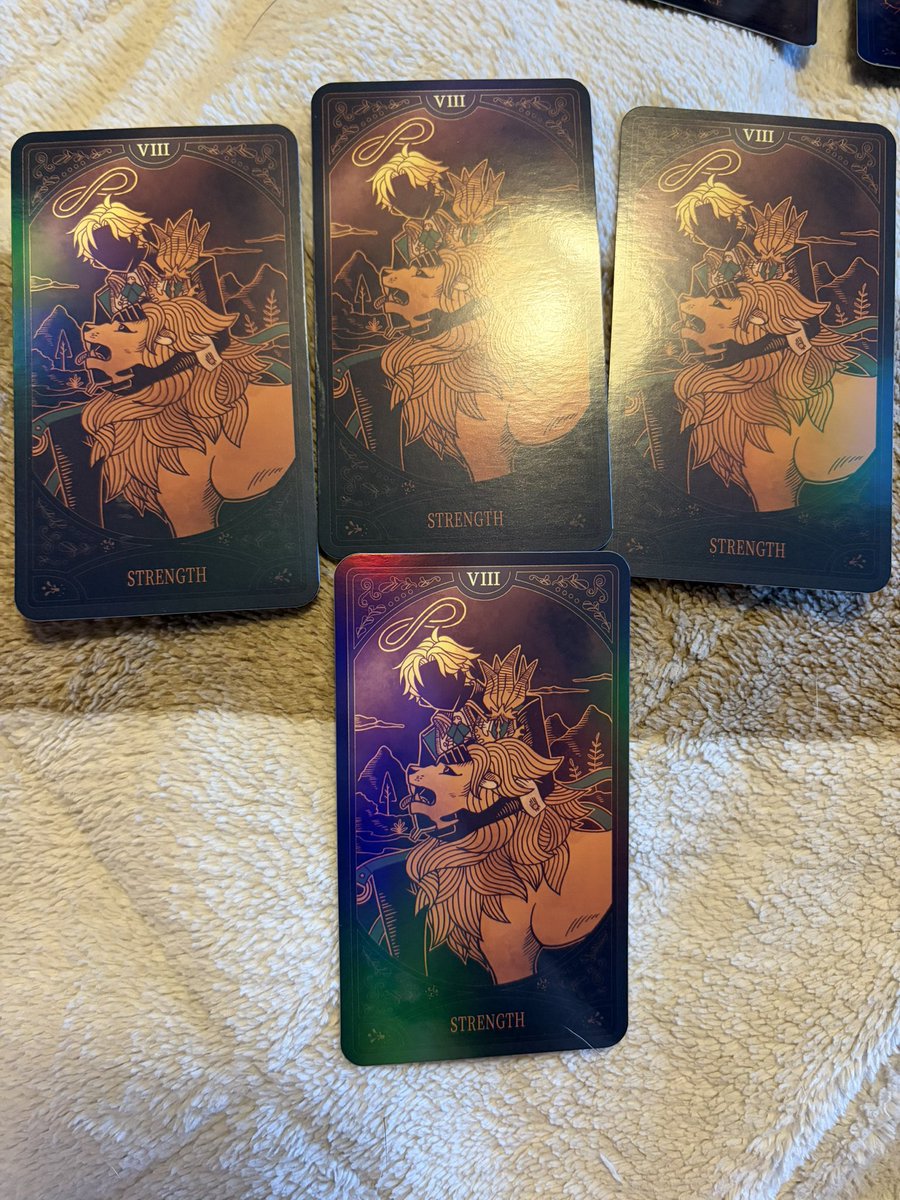 Atlas_cos's tweet photo. Okay I got sent new Trading Tarot cards, and they were random this time! BUT NO HEATH?! Sobbing right now, dhmu /j

I also think they know Crius is my second favorite https://t.co/Pv8NvQahtb