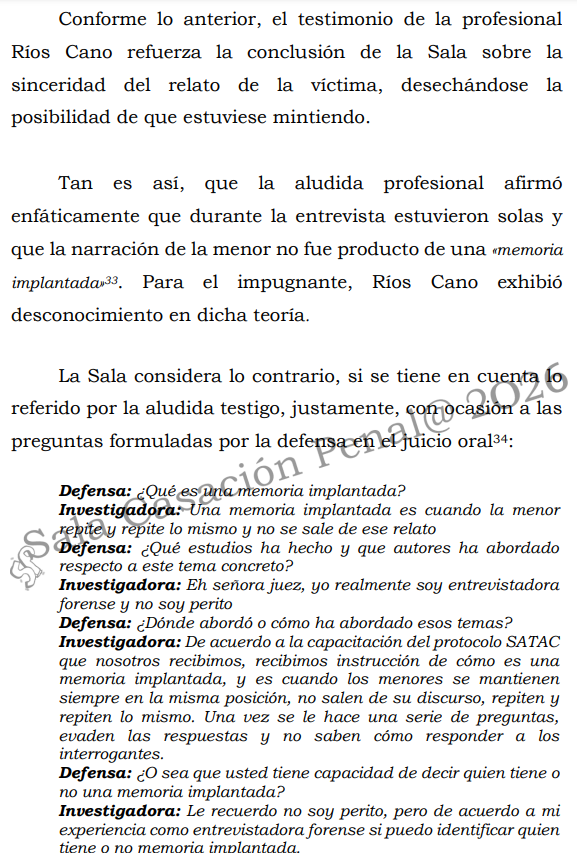 loviedoH's tweet photo. Corte S. Rad. 70759/26. Actos sexuales con menor de catorce años

Qué es la memoria implantada. Testigo de la defensa aleccionados: "Máxime, si se tiene en consideración que resulta inusual y poco creíble que, sin que mediara un motivo que lo justificara -pues nada aludieron al https://t.co/TNNhtGQJV6