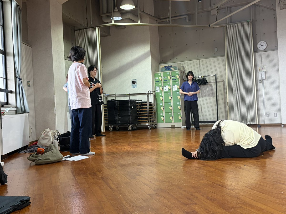 Korinproject's tweet photo. 8月17日の練習風景です！
今日も、キャストの皆さん頑張ってます！ https://t.co/xFdHB7cd2X