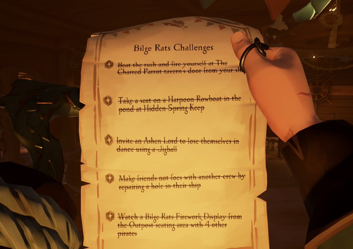 Fishhook_Cook's tweet photo. Bilge Rat Weekender successfully sorted! #Seaofthieves https://t.co/eDxxXinktW