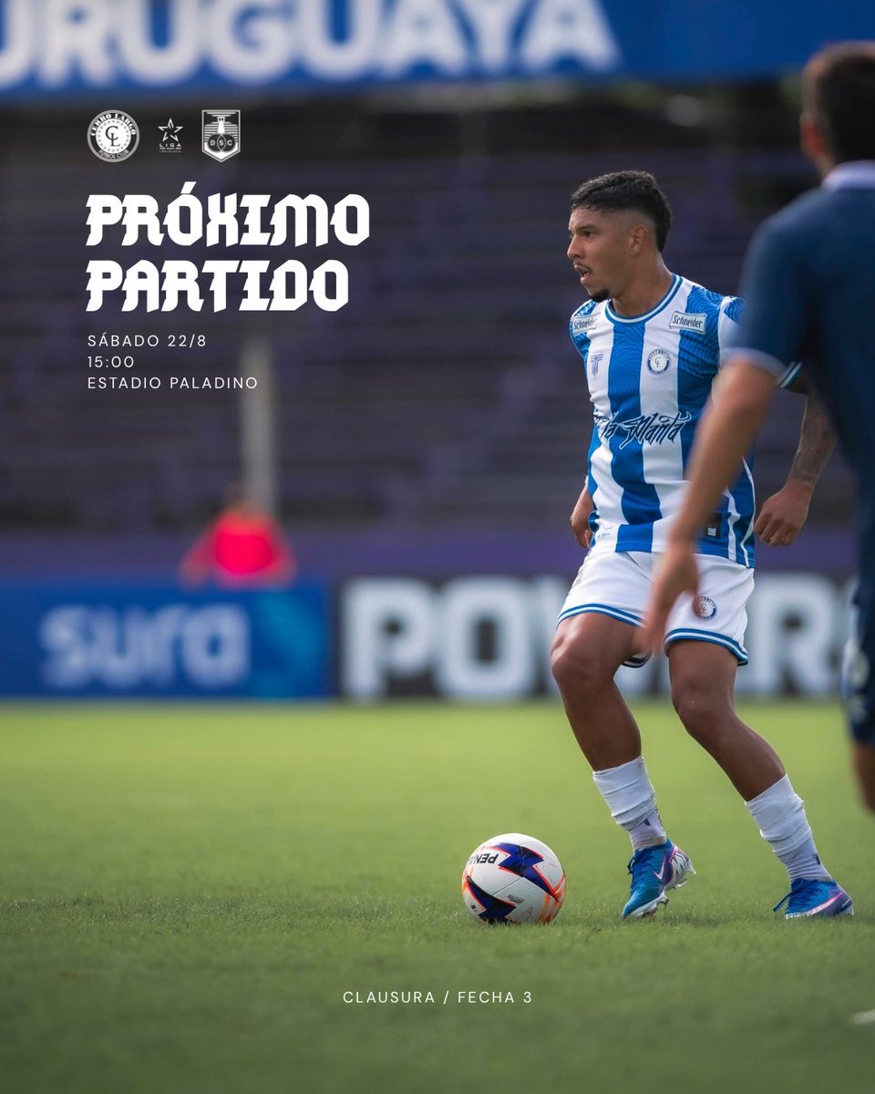 CerroLargoFc's tweet photo. 🔜 @DefensorSp

Sábado 22/8 | 15:00 h | Estadio Abraham Paladino

#UnClubDePrimera🏹 https://t.co/ciJAu1fcVF