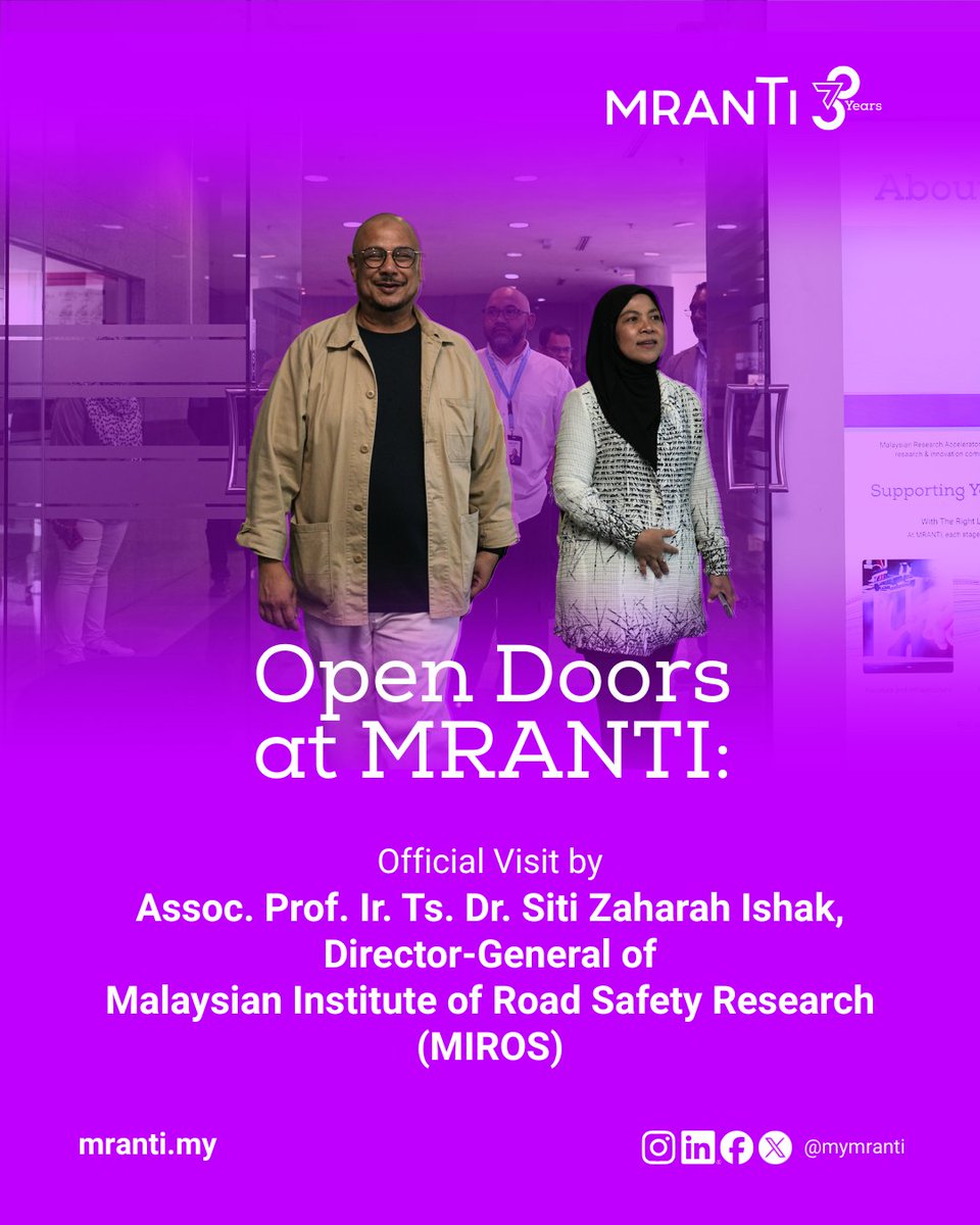 myMRANTI's tweet photo. Building safer pathways for autonomous mobility. ππ€
#MRANTI welcomed #MIROS for a strategic discussion on AVs, exploring collaboration in safety and verification, data sharing, standards, regulation and pathways towards real-world deployment.
Read more on LinkedIn. https://t.co/pvPjaGk5Or