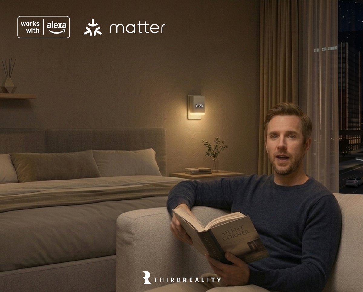ThirdRealityInc's tweet photo. 🛜 Matter over Wi-Fi | 4-in-1 smart device
60GHzmmWave · RGBNightLight · Clock · AmbientSensor

Don’t miss it 🛒 https://t.co/GBrij6xnOd
#MutiFunctionPresenceSensorTL2 #SmartHome #Matter #HomeAutomation #SmartHomeTech #mmWave #SmartClock #AmbientSensor #Update https://t.co/Cthcevs2Ro