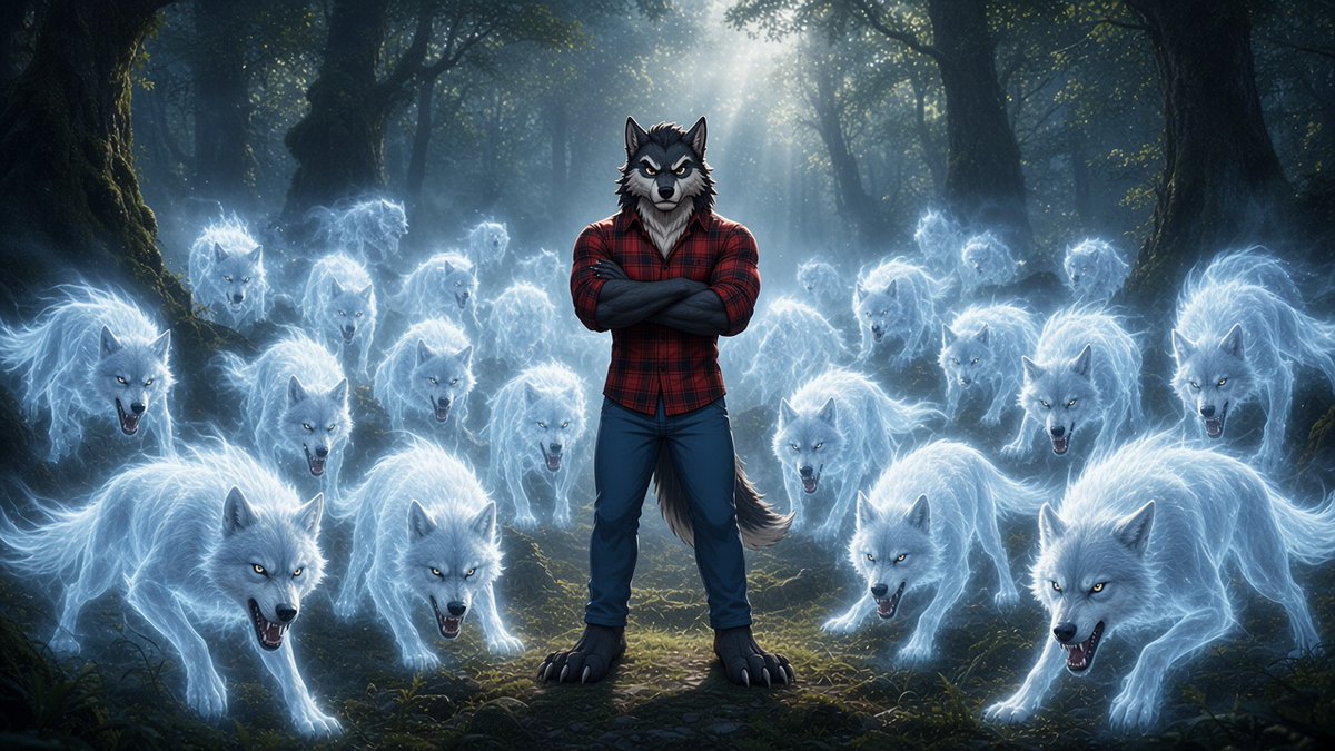 OldmanGreywolf's tweet photo. This is my forest. This is my pack. https://t.co/6Rq8pcFyYE