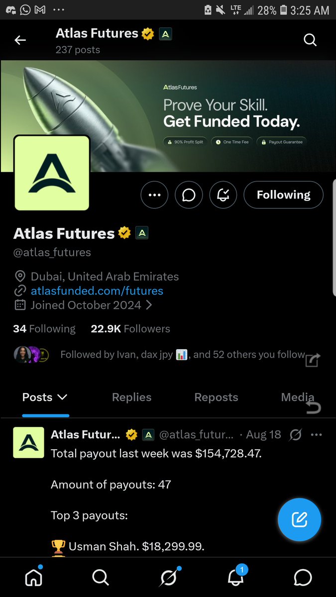 MarhamsFx's tweet photo. @po3_trader_ @atlasfunded @atlas_futures @PipsCabal All tasks done 

@MyNameIsCrayon_

@Traders_MEME

@lilytrades_01

Thanku once again for this opportunity given to us. Trader https://t.co/P114N9ai0m