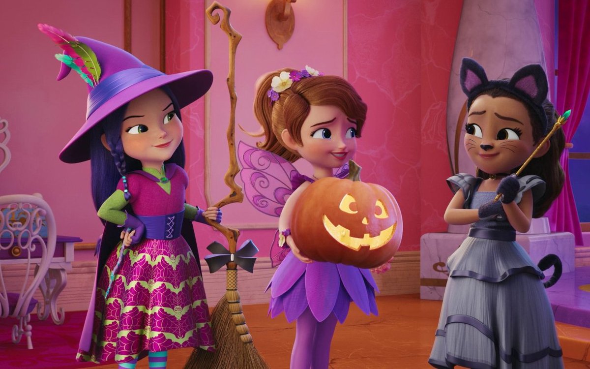 JamesJo92485747's tweet photo. I'm happy that Lucinda The Witch is back for Sofia The First Royal Magic "Costume Clash" she is very tricky. 👸🏻💜💛🪄💫 🧙‍♀️💚💜 #SofiaTheFirst #SofiaTheFirstRoyalMagic #DisneyJr #Disney https://t.co/6XrzW6n9Q0