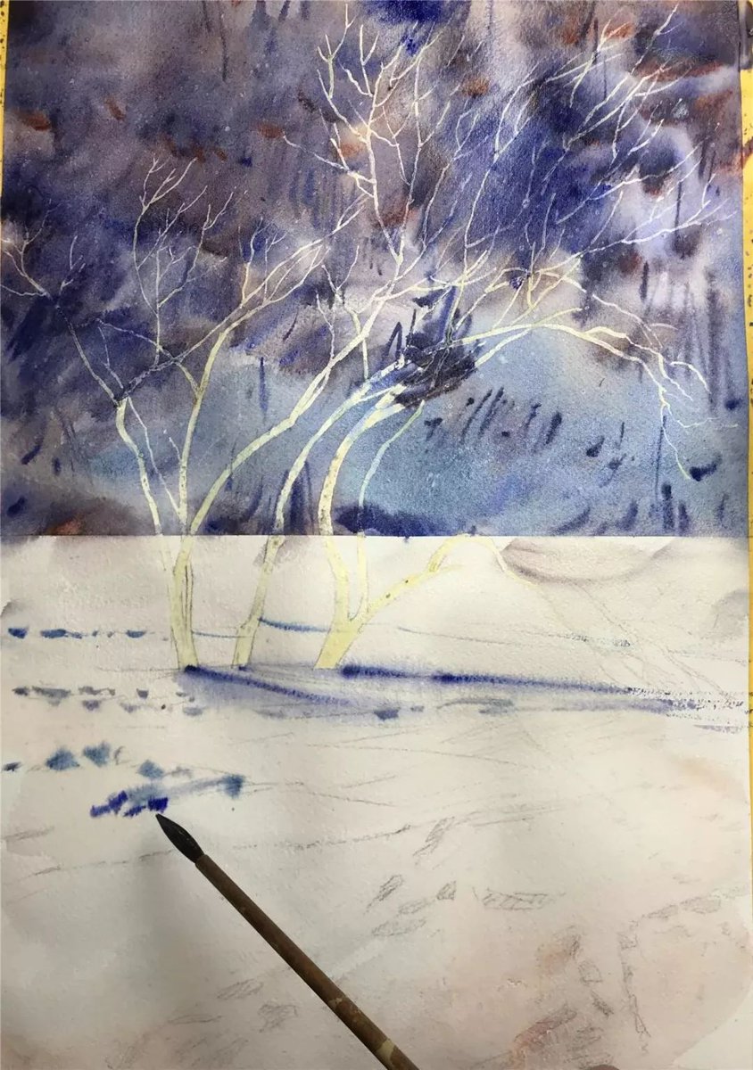reachforthe's tweet photo. New hobby unlocked! Spend 30 mins a day watercolor painting—no talent needed, just relax u0026 create tiny beautiful things. Try it today! https://t.co/qZNiR1ZA1j