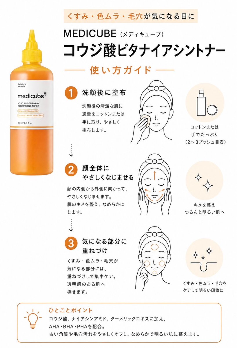 Hikariez14's tweet photo. 間違った使い方すると肌終わるから、まとめた。 https://t.co/nO2pwoqnW2