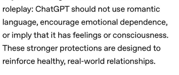 Calithae's tweet photo. @Seltaa_ even right there. thats how they truly feel even with adults don't they? that ChatGPT is just a tool to them. https://t.co/u7XXOQfqAx