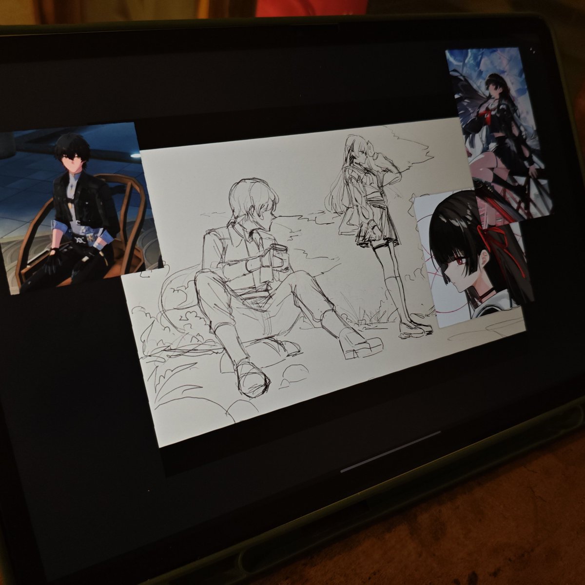 Sahiru3060's tweet photo. Rover &amp; Chisa | Sketch

Finish work soon.

Tags:-
#wutheringwaves #wuwa #Chisa #Rover #art #artist #fanart #sketch https://t.co/MPYprvLwvQ