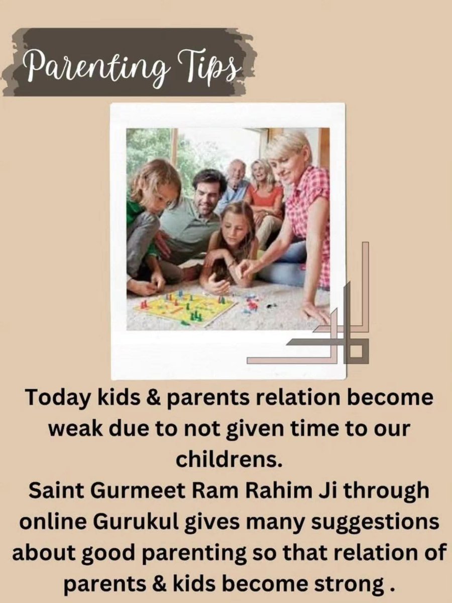 Abhishe11062304's tweet photo. A child’s future is built through strong values, confidence and proper guidance Saint Dr. Gurmeet Ram Rahim Singh Ji Insan emphasizes the importance of shaping a child’s foundation during their formative years Parents should nurture confidence

#Parenting #ParentingTips #Devotion https://t.co/uHuICoKyjC