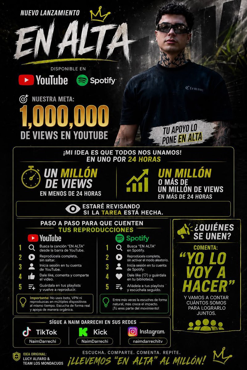 NathalyMezaTor1's tweet photo. Mañana 20 de Agosto sale En Alta de Naim Darrechi en las diferentes plataformas Youtube y Spotify #EnAltaXNaimD https://t.co/YxJc77rlv3