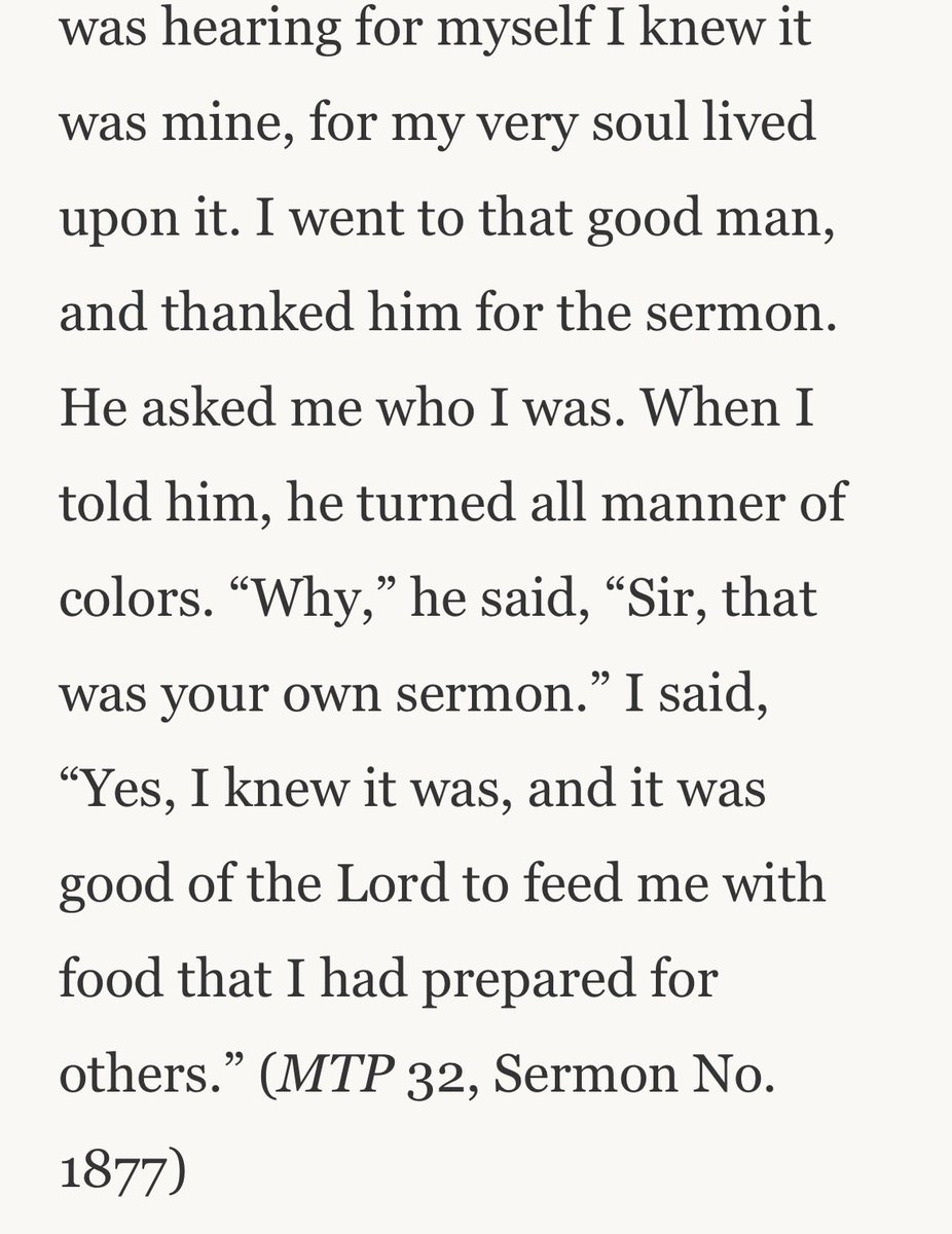 jeremiahjass's tweet photo. Spurgeon’s reaction when he went to church and the preacher preached one of his sermons: https://t.co/XHjv2WYyiH