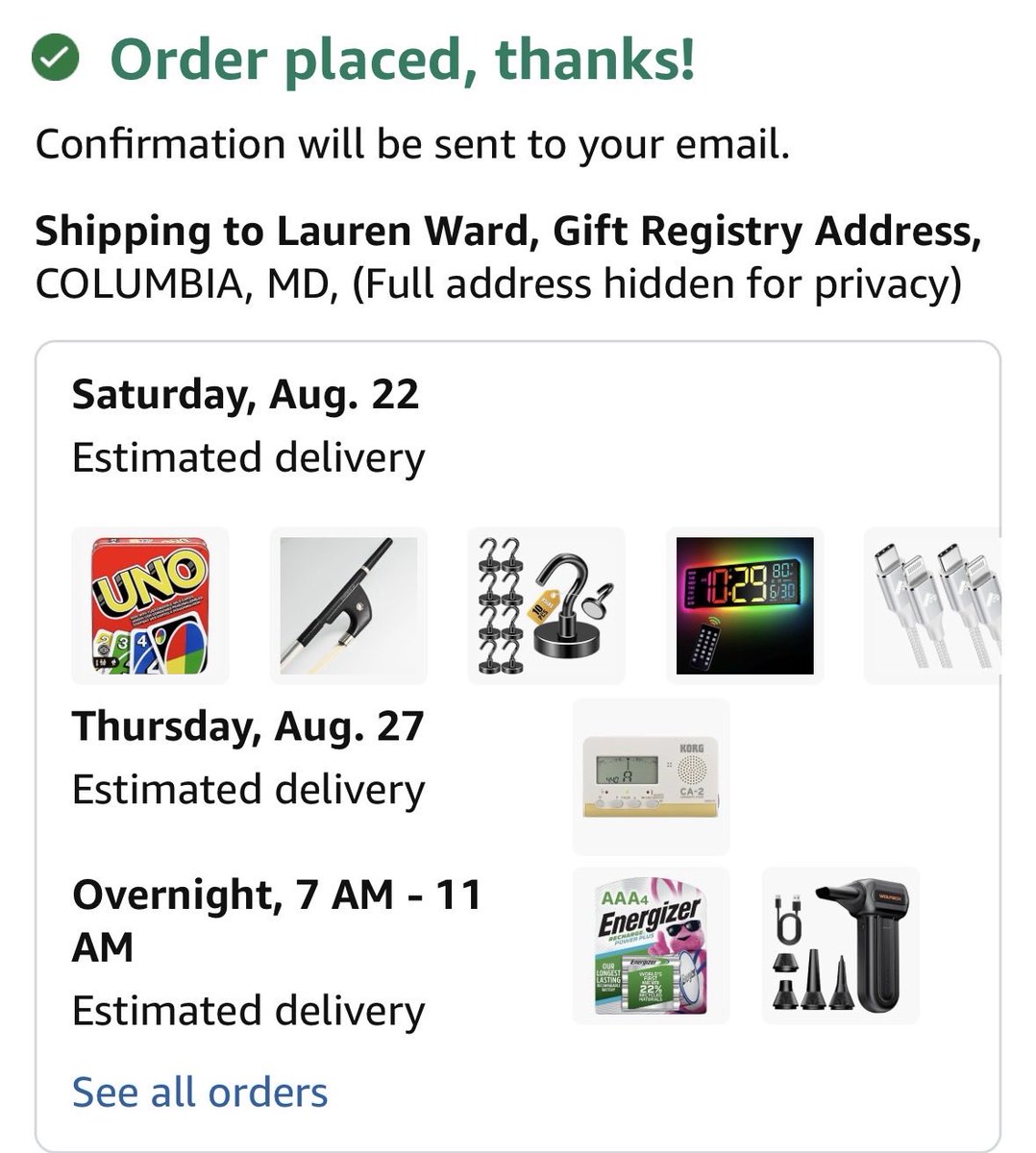 FlavorFlav's tweet photo. @suitececilia Thankx for supporting PE and me,,, supporting ya right back. Cleared everything on yo list that it would let me,,, sum items like rubber bands were not available to ship to that address 🤷🏾‍♂️ https://t.co/PMXso9Eepz