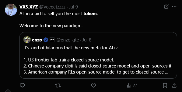 Veeeetzzzz's tweet photo. The worst enterprise pitch you can give/hear is: we'll save you money, just sign here.

If you promise a company $1M in savings over X years, you can't also charge them $1M.

Ramp/Stripe have figured out is it's easier to sell $1 million in tokens than a $1M enterprise agreement. https://t.co/0hd0yUrao3