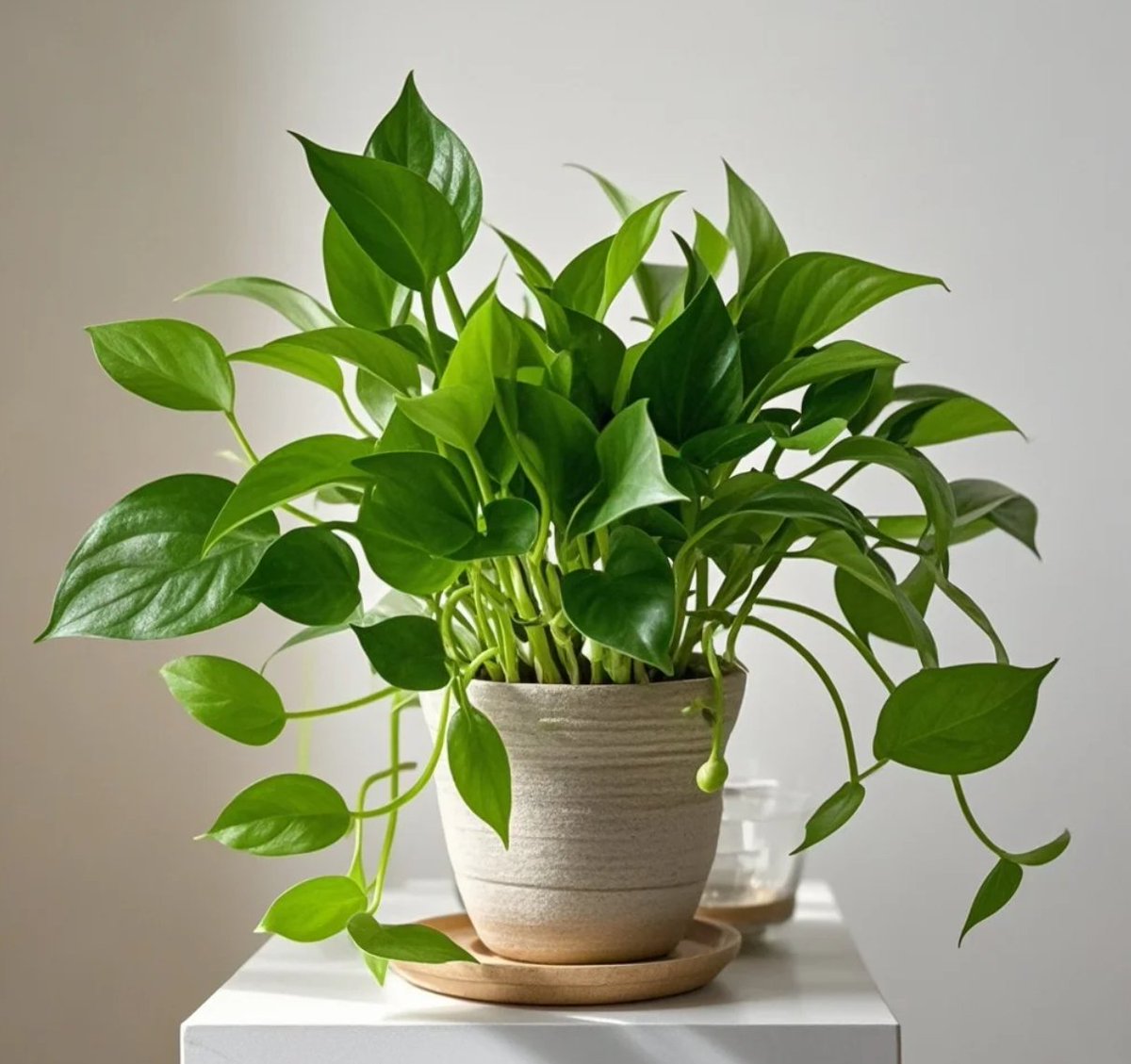 sho89898's tweet photo. Your pothos just needs bright indirect light + weekly watering (let soil dry a bit first) to thrive—easy peasy for new plant parents! https://t.co/hAU2OsP1oK